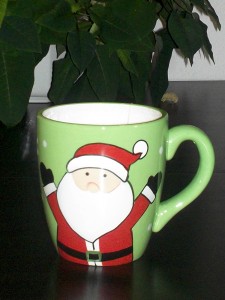 Tasse mit Weihnachtsmann