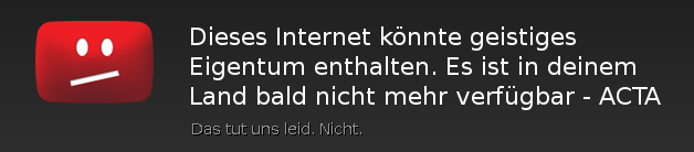 ACTA Sperrung
