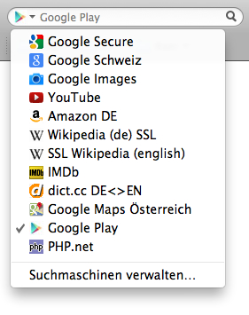 Google Play Store Suchplugin