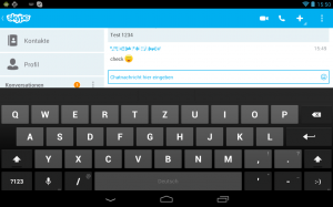 Screenshot Skype 3.0 Chatfenster