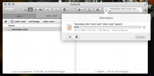 WLAN Datenübertragungsgeschwindigkeit mit dem Netgear WGR614v7