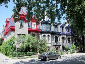 Häuser am Square Saint-Louis in Montréal Häuser am Square Saint-Louis in Montréal