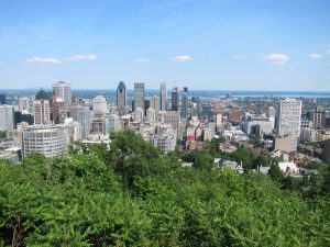 Aussicht vom Mont-Royal, Chalet du Mont-Royal, Montréal Aussicht vom Mont Royal, Chalet du Mont-Royal, Montréal