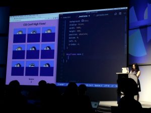 Una Kravets auf der CSSconf EU 2017 in Berlin