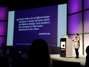 Ashley Williams auf der JSConf EU 2017 in Berlin